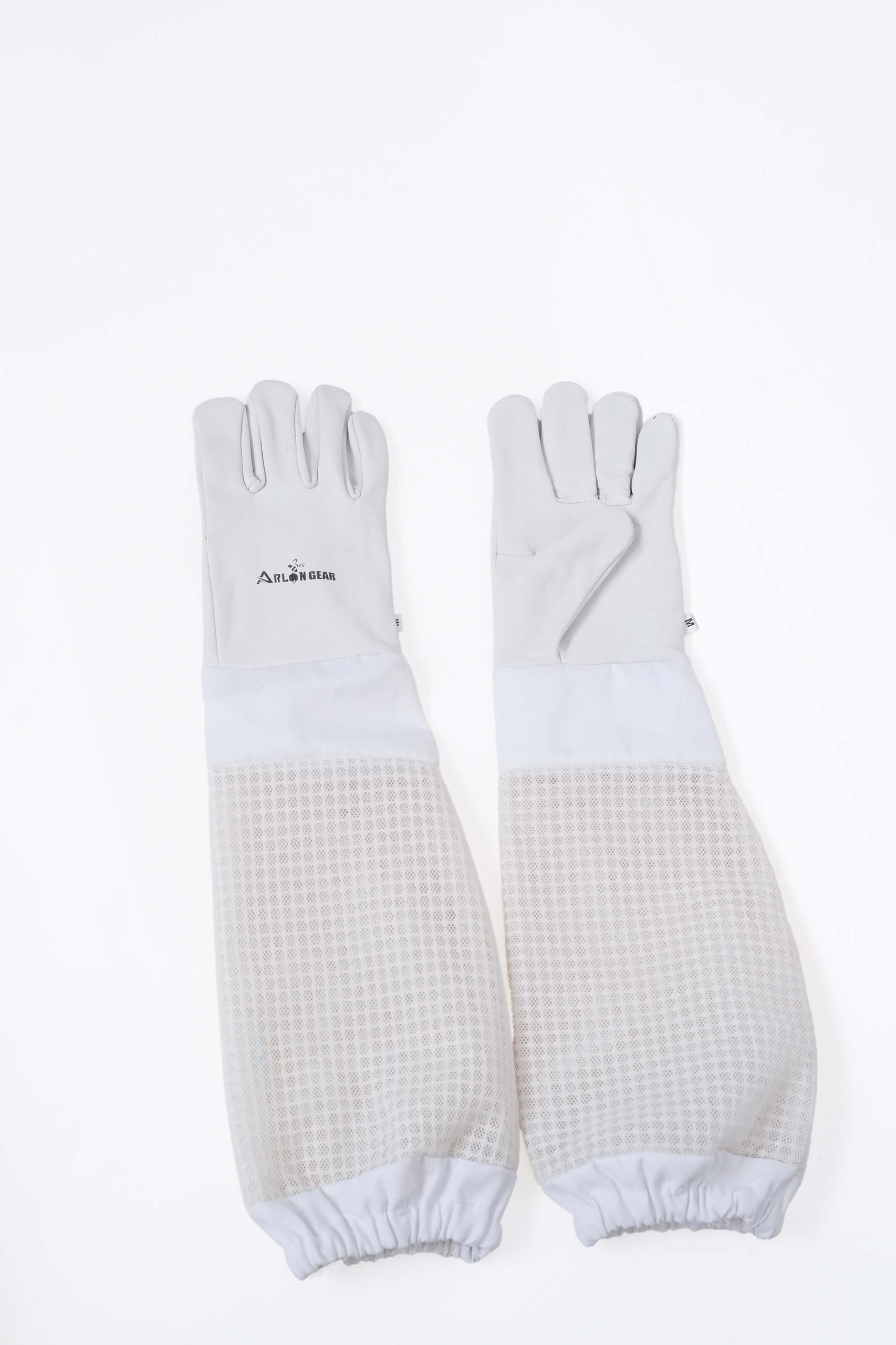 Custom Sting Resistant Cowhide Leather Breathable Beekeeping Gloves With Elastic Cuffs - Image 2
