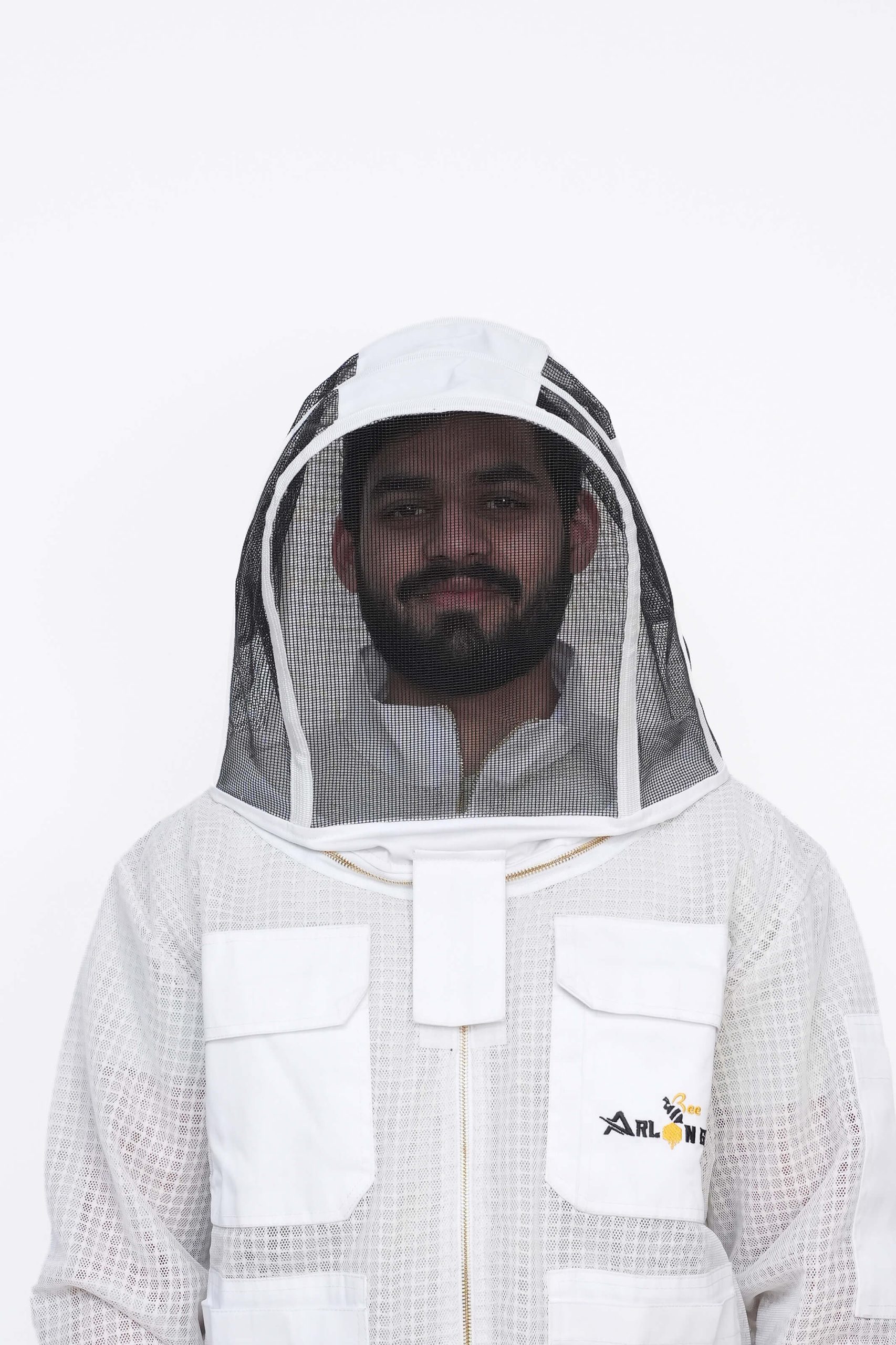 Professional fencing veil for beekeeper head protection with detachable option