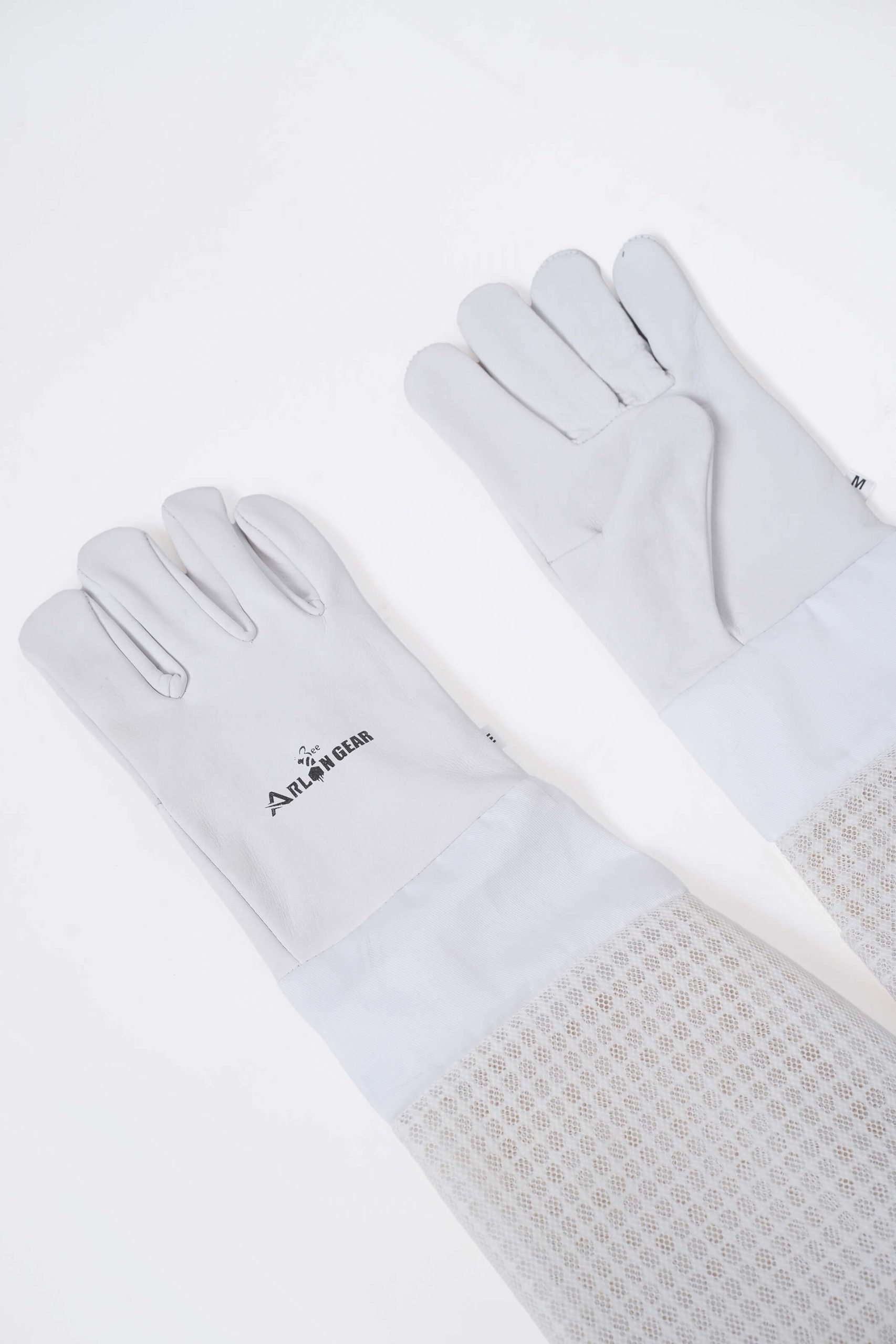 Custom Sting Resistant Cowhide Leather Breathable Beekeeping Gloves With Elastic Cuffs - Image 3