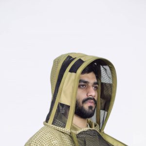 Three-Layer Ventilated Ultra-Breathable Beekeeper Head Protection Fencing Hood Veil