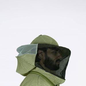 Premium Olive Green Lightweight Ventilated Beekeeping Detachable Round Hat Veil