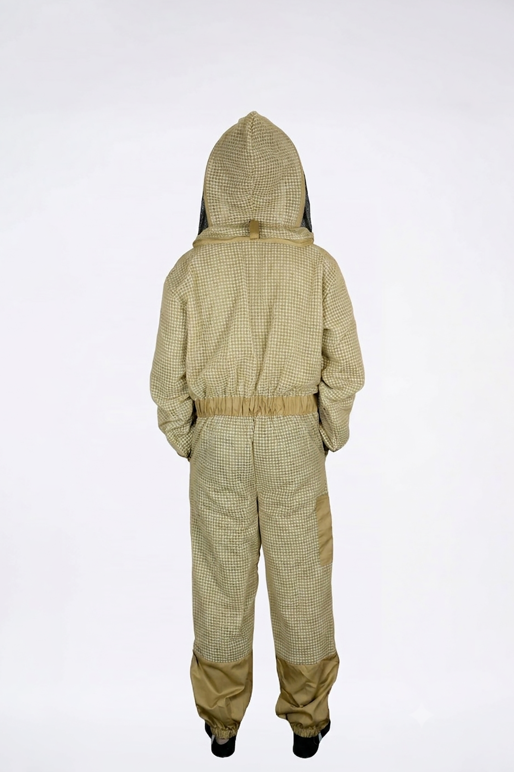 Custom Khaki Tan 3-Layer Ventilated With Knee Pad Reinforcement Fencing Veil Beekeeping Suit - Image 4
