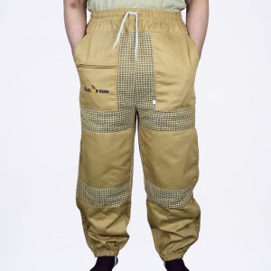 Khaki Tan Sting Proof Breathable Beekeeping Trousers with Zip Pocket