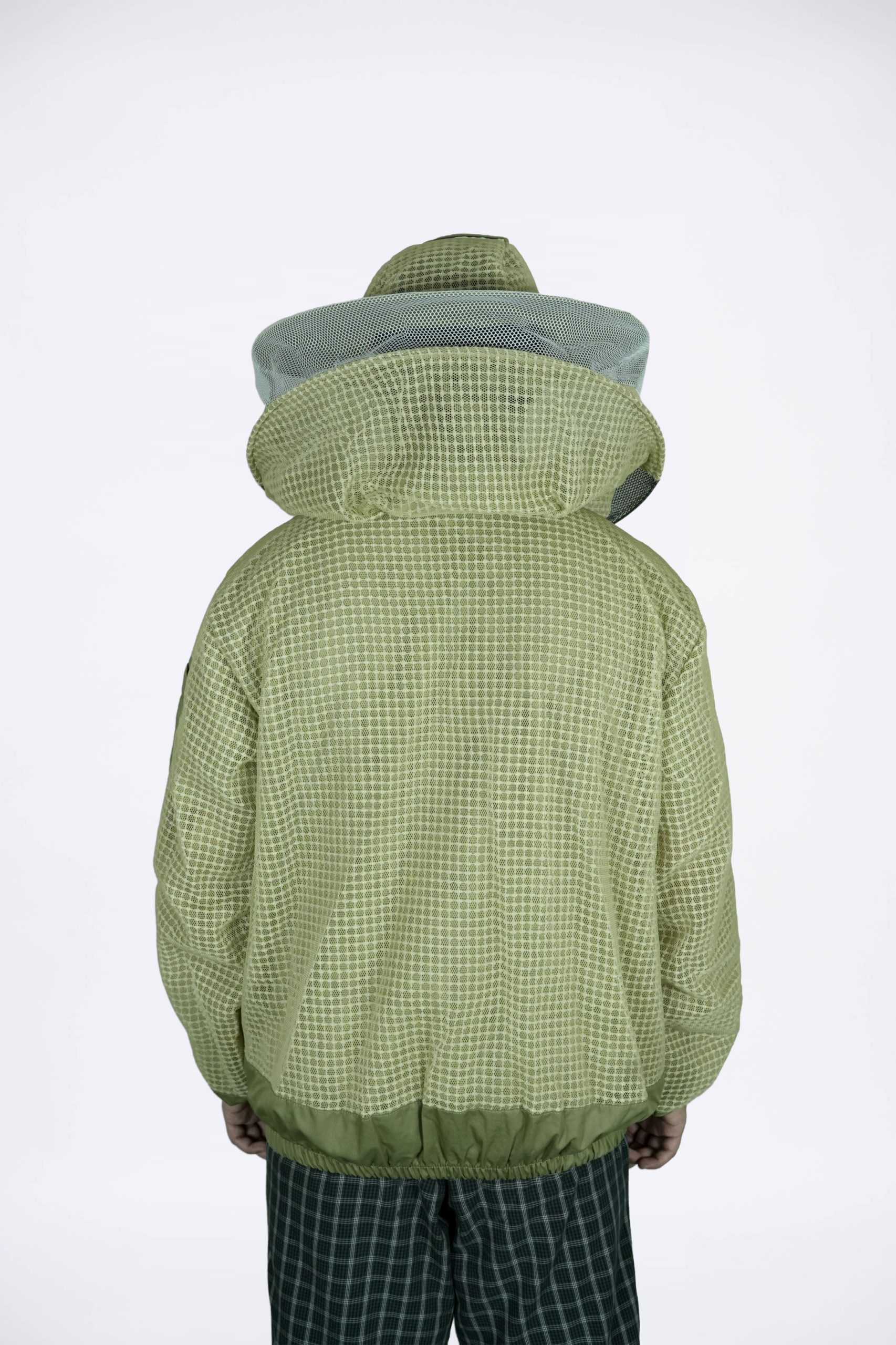 Olive Green Reinforced Protective Adjustable Round Beekeeping Jacket of Arlon Bee Gear - Image 7